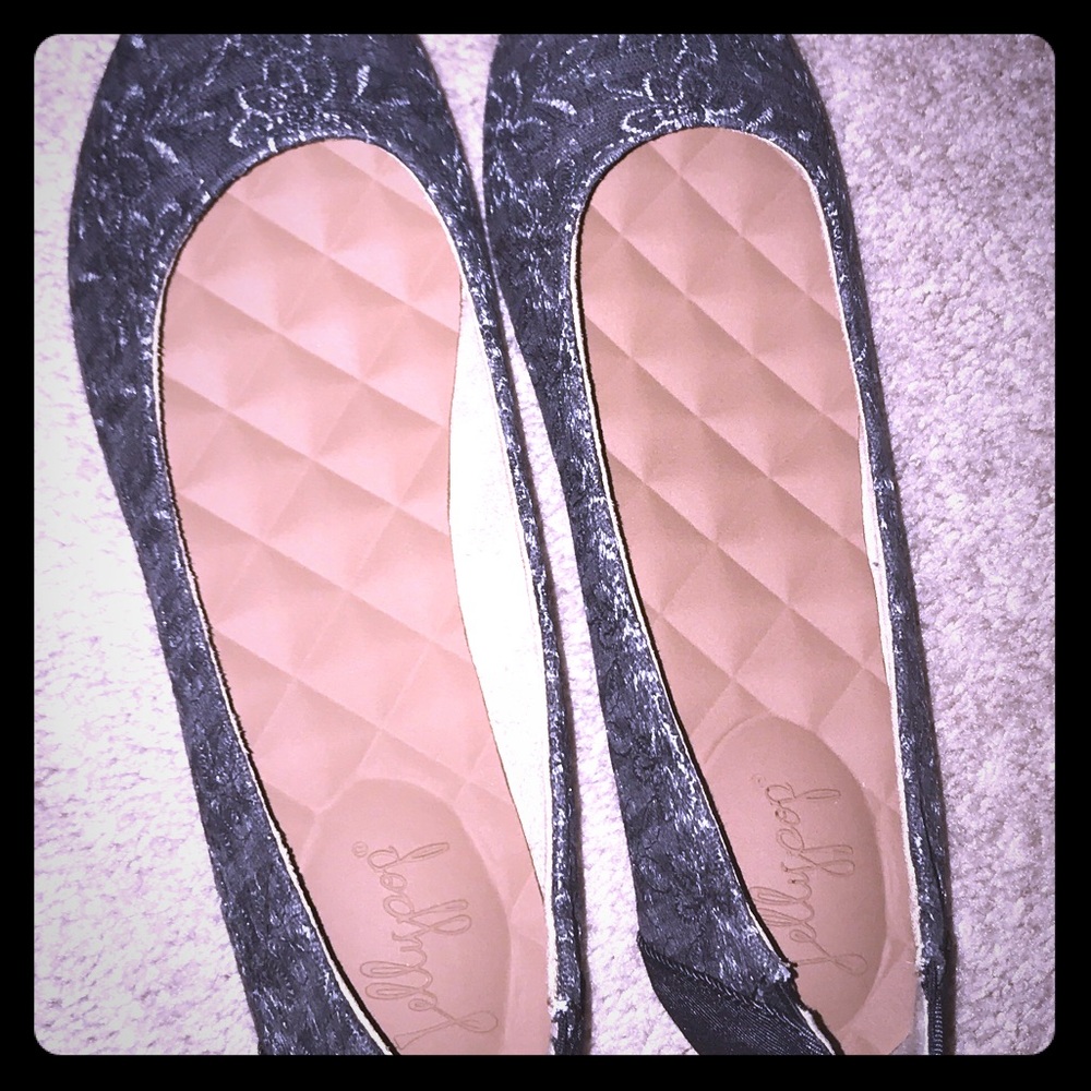 Grey Slip on Dressy Flats Never Worn!
